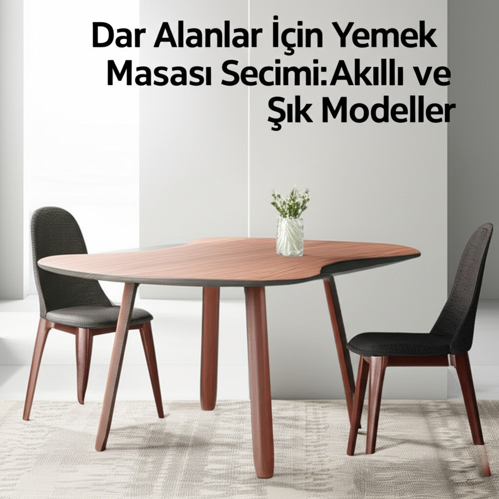 Dar Alanlar İçin Yemek Masası Seçimi: Akıllı ve Şık Modeller