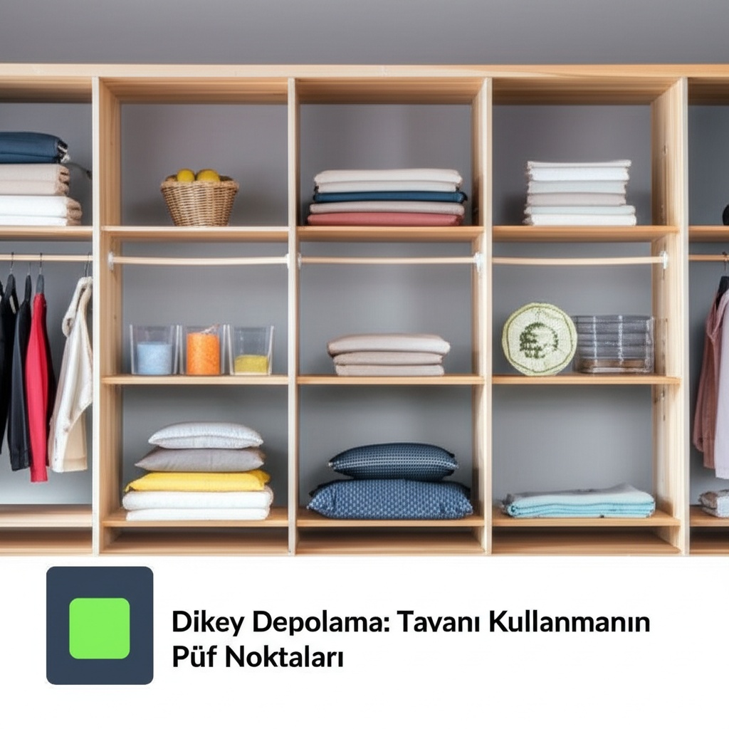 Dikey Depolama: Tavanı Kullanmanın Püf Noktaları