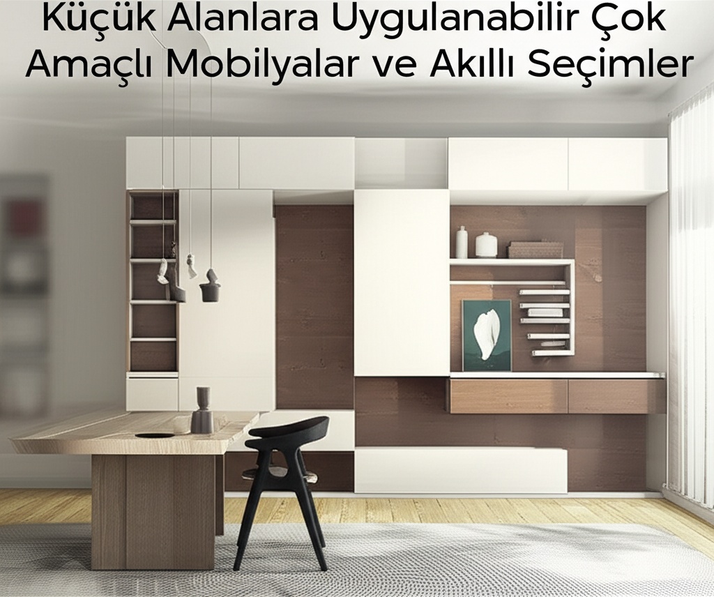 Küçük Alanlara Uygulanabilir Çok Amaçlı Mobilyalar ve Akıllı Seçimler
