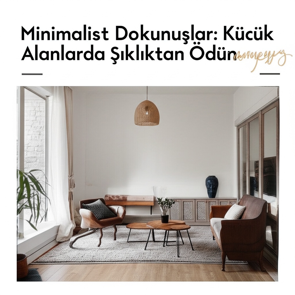 Minimalist Dokunuşlar: Küçük Alanlarda Şıklıktan Ödün Vermeyin